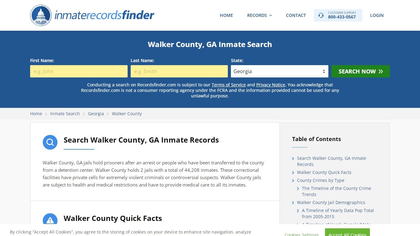 Walker County, GA Inmate Lookup & Jail Records Online